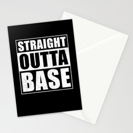 Straight Outta Base Stationery Card