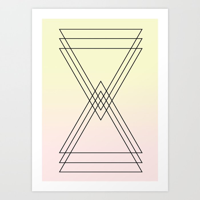triangles  Art Print