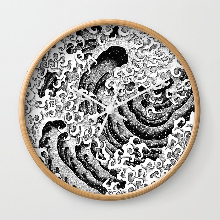 HATCH vs Hokusai: Wave (Masculine) Wall Clock