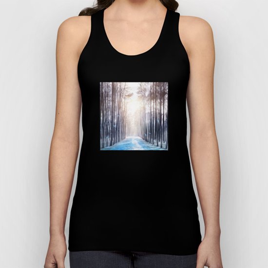 Feather Dance In Winter Unisex Tank Top