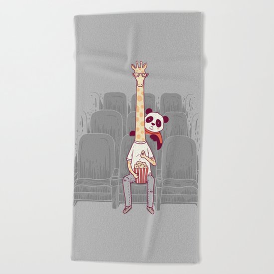 I Hate Giraffe Beach Towel