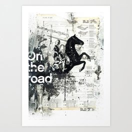 On the road Art Print