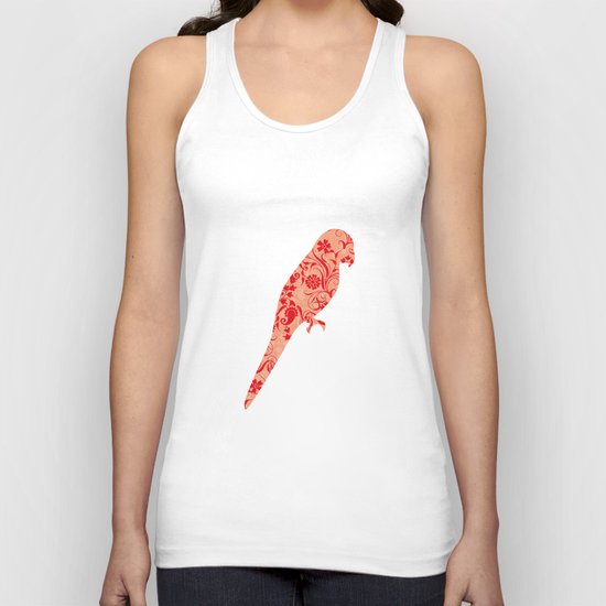 motif red flower 5 Unisex Tank Top