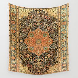 Mohtashem Kashan Vintage Persian Rug Print Wall Tapestry