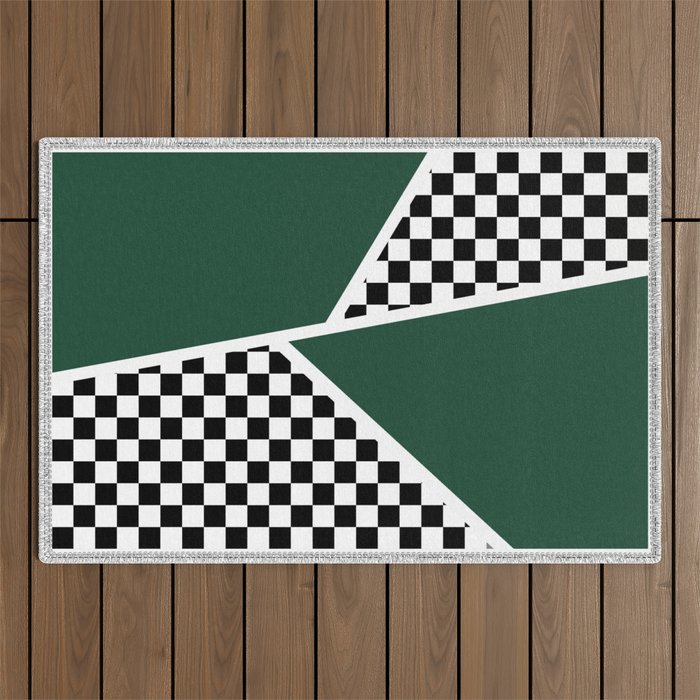 Chess abstract - vintage decoration Outdoor Rug