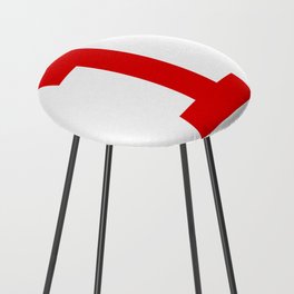 Number 1 (Red & White) Counter Stool