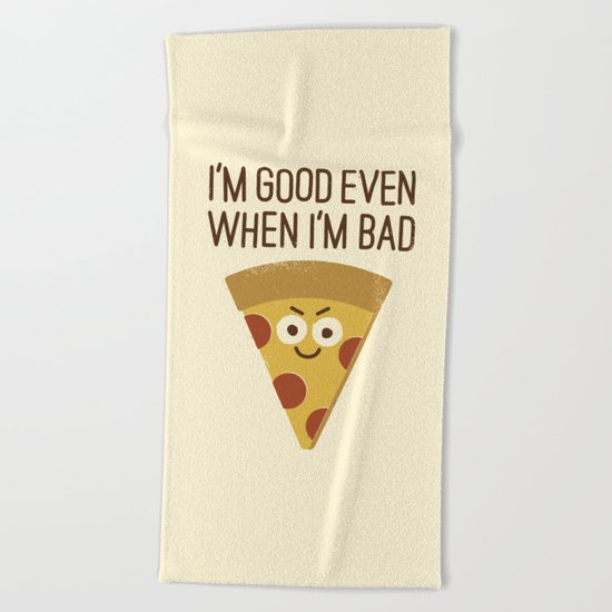 Mozzarelativity Beach Towel
