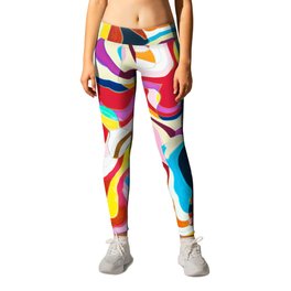Bipolar #society6 #decor #buyart Leggings | Random, Curated, Bold, Pattern, Graphicdesign, Lines, Colorful, Abstract, Exotic, Modern 