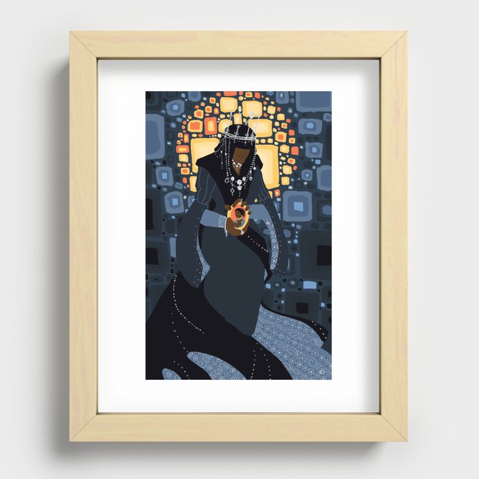 The Queen of the Night Recessed Framed Print