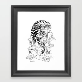 ZODIACS // TIGER Framed Art Print