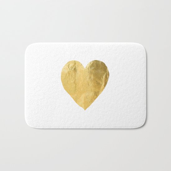 heart of gold Bath Mat