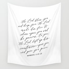 Numbers 6:24-26 The Lord Bless You and Keep You Wall Tapestry