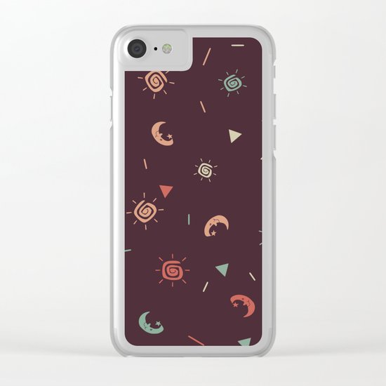 Day and night Clear iPhone Case