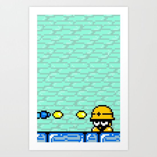 Minion's Last Rites: Mega Man's Metool Art Print