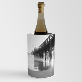 Newport Beach Pier Reflection Calm Water Wine Chiller