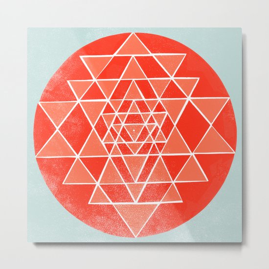 Sri Chakra Metal Print