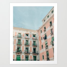 Barcelona apartments Art Print