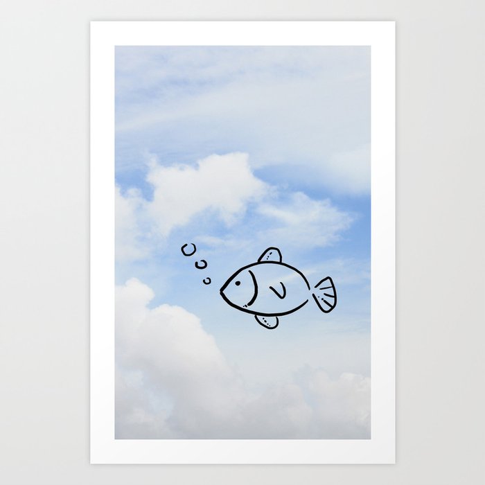 Fishy Sky Art Print