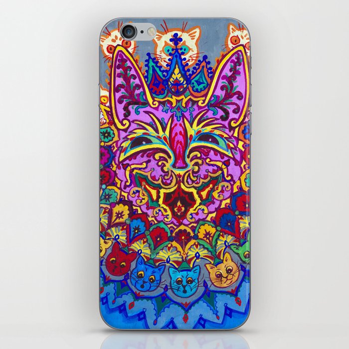 Cat with Cat Necklace by Louis Wain iPhone Skin