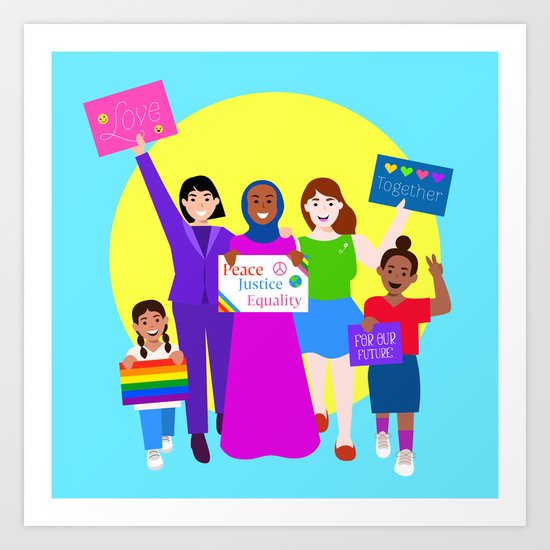 Rally For Love Art Print