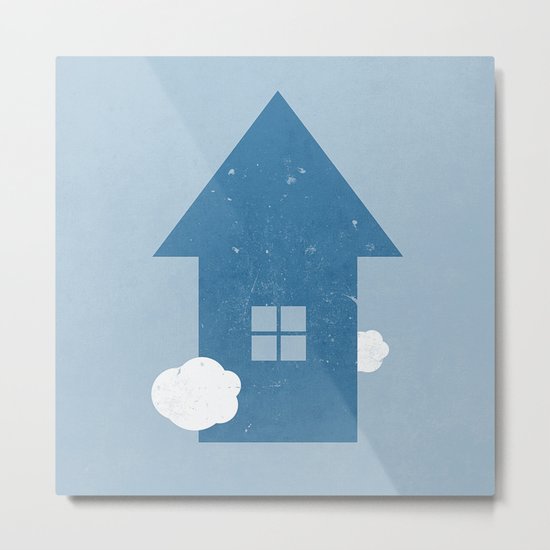 UP minimal Metal Print