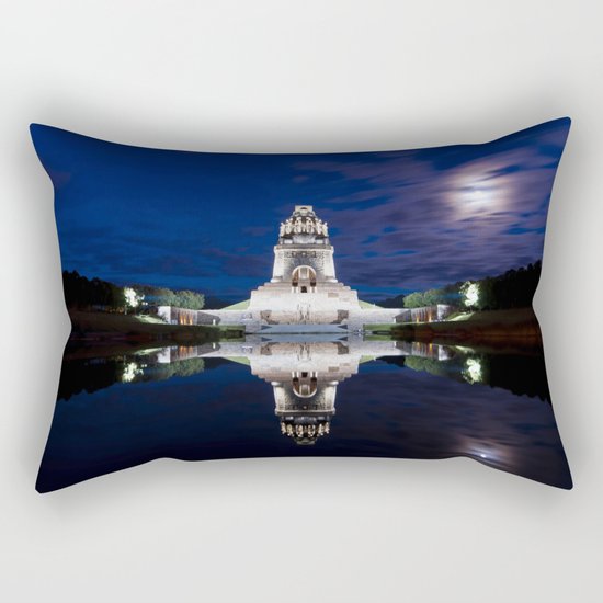 Monument of Battles of Nations- Germany - blue hour Rectangular Pillow