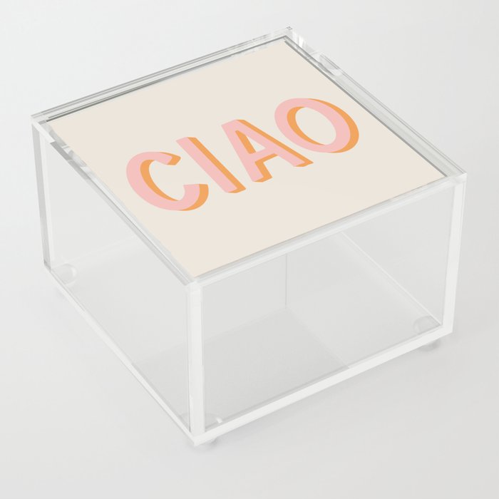Ciao Hand Lettering Acrylic Box