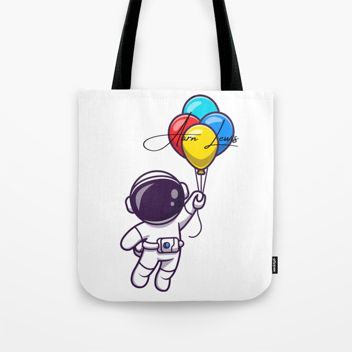 Signature Series| Astronaut Flying Balloons Tote Bag