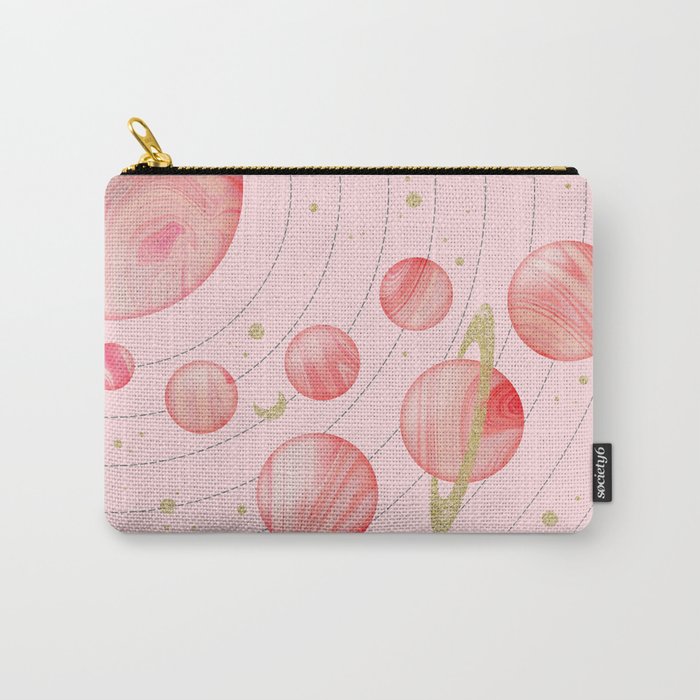 The Pink Solar System Carry-All Pouch