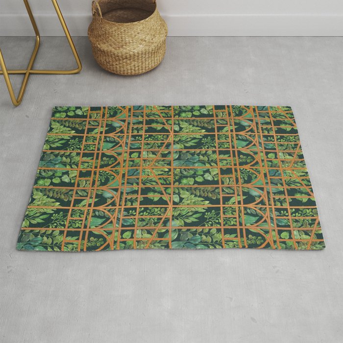 Victorian Greenhouse Rug by Cecilia Mok Society6