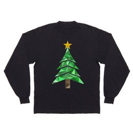 Christmas Tree with Star Topper Long Sleeve T-shirt