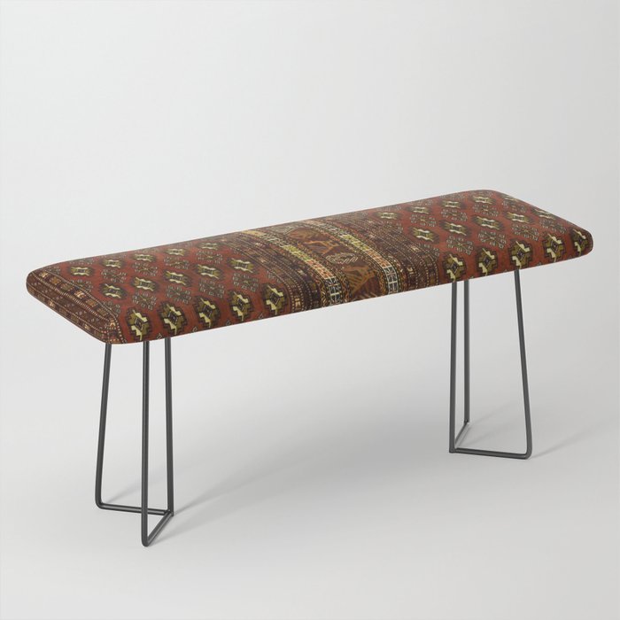 Traditional Heritage Moroccan Artwork Design D25 Bench by Salma Bazaar