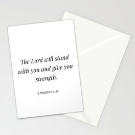 2 Timothy 4:17 Stationery Card