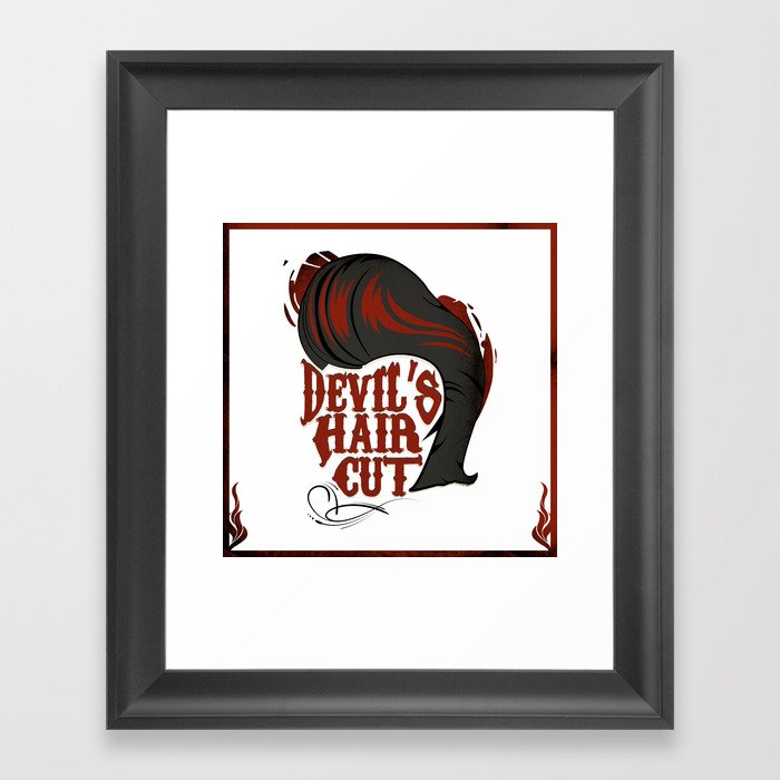 Devil's Haircut Framed Art Print