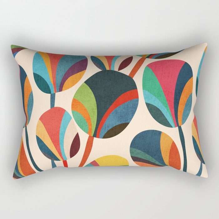 Ikebana - Geometric flower Rectangular Pillow