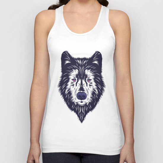 Blue wolf Unisex Tank Top