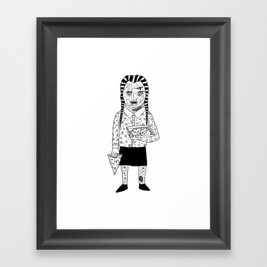 WEDNESDAY ADDAMS Framed Art Print