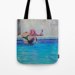Getting out of the deep end Tote Bag