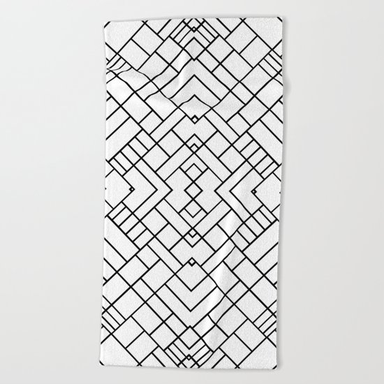 PS Grid 45 Beach Towel