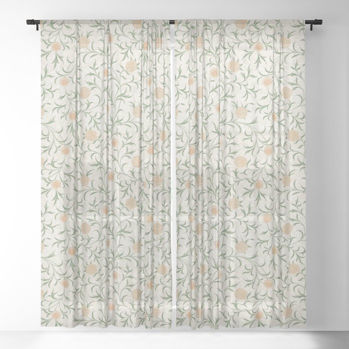 William Morris "Scroll" 3 Sheer Curtain