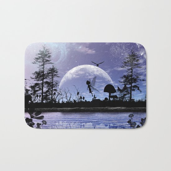 Fairy silhouette Bath Mat