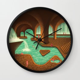 Secret Thermal Baths Wall Clock