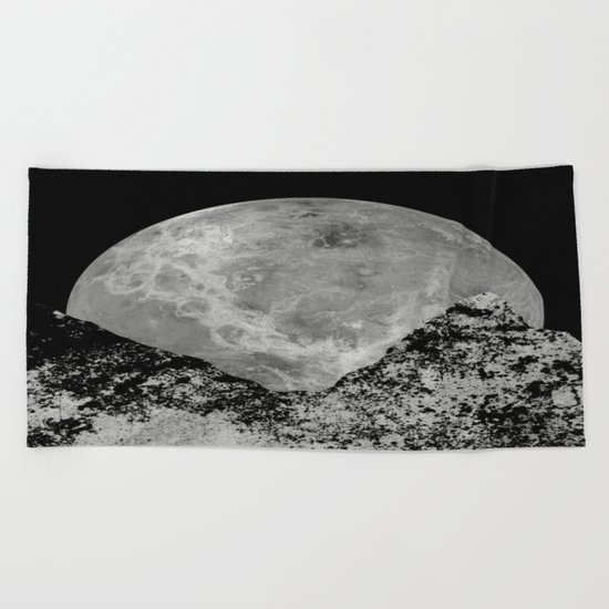 Lunar Rising Beach Towel