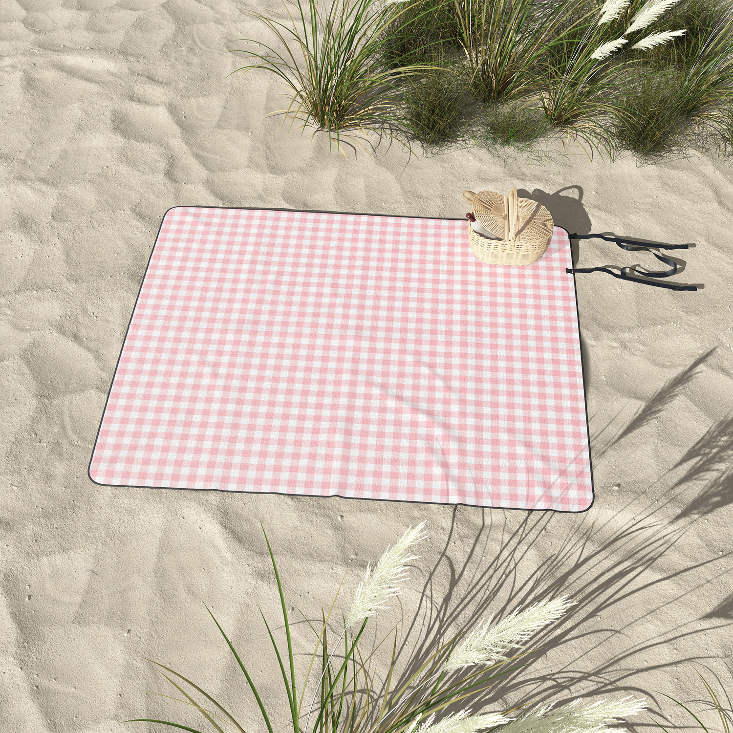 pink picnic rug