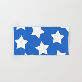 Cheerful Blue Star Print Hand & Bath Towel