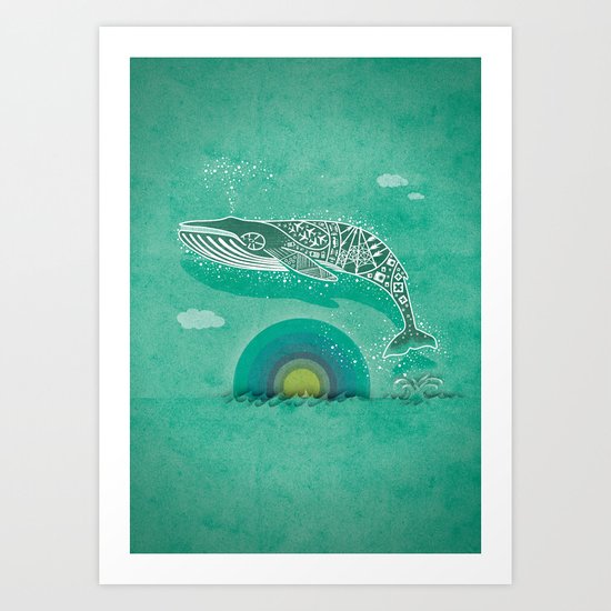 Whale Future Art Print