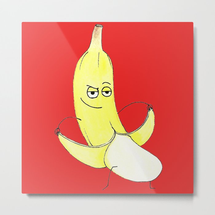 Inappropriate Banana Metal Print