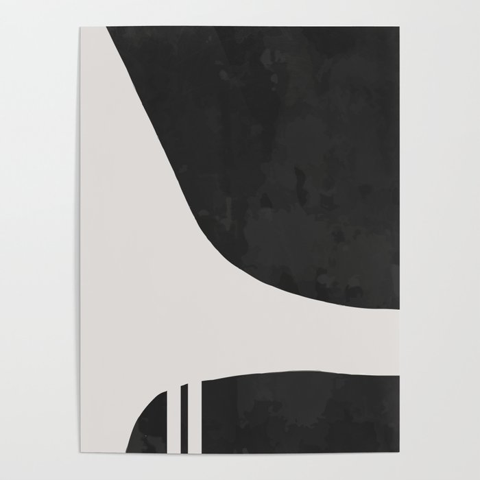 Modern Abstract Art Print | Home Decor Modern Set of 1 | 1/2 Poster