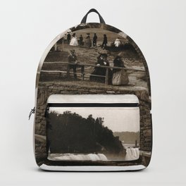 Prospect Point, Niagara Backpack | 1800S, Horseshoefalls, Newyorkstate, Monochrome, Photo, Vintage, Psospectpoint, 1850S, Niagra, Waterfall 