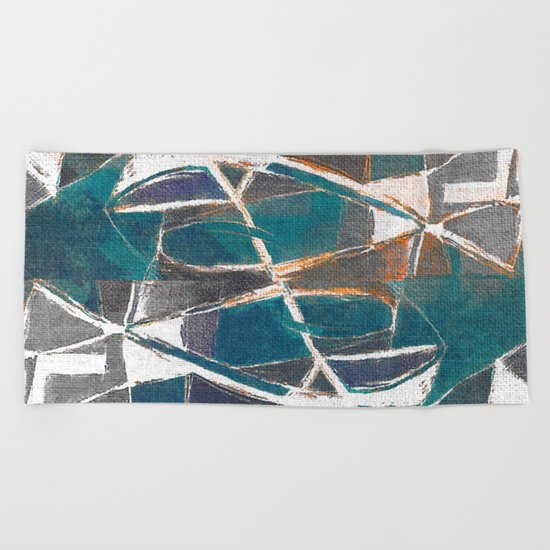 Fish on the Stones Beach Towel